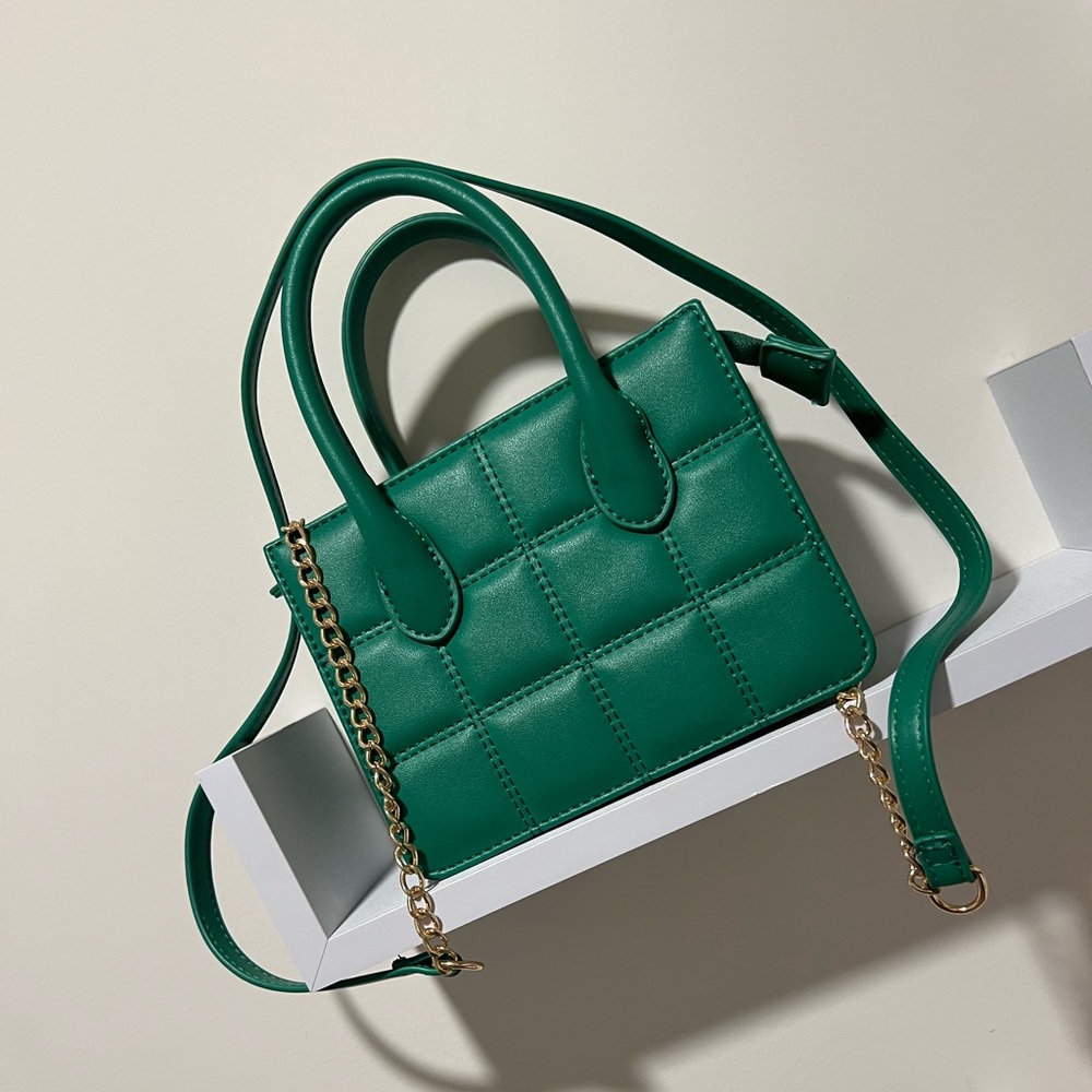 Top Handle/ Crossbody Mini Bag - Green